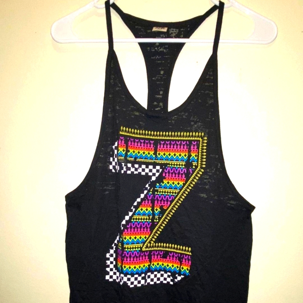 Zumba Fitness Active Wear "Z" Workout Tank Top Size Spicy